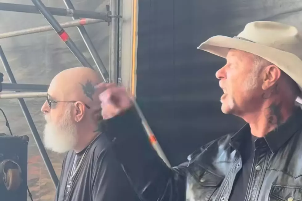 James Hetfield + Rob Halford Rock Out to Younger Band at Festival